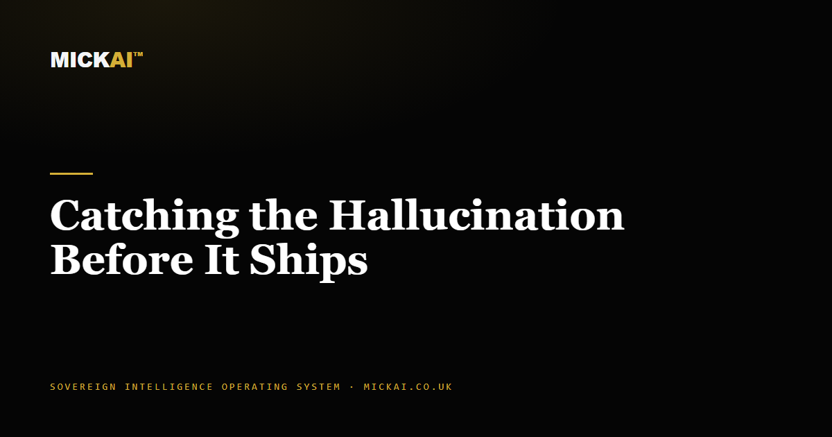 Catching the Hallucination Before It Ships