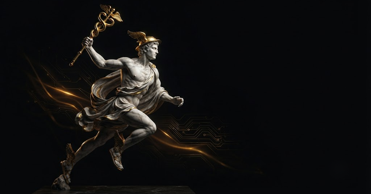 Hermes, evoking low latency and local inference at the speed of the room