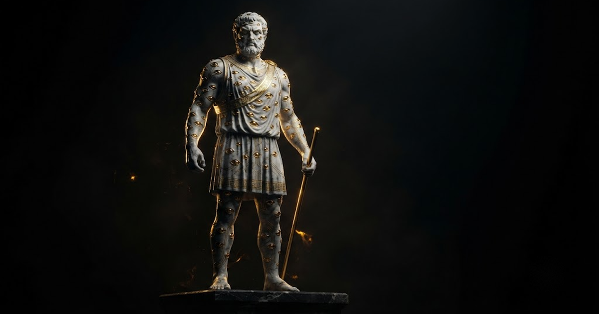 Argus Panoptes, evoking the cryptographically signed Open Audit Record that verifies every action
