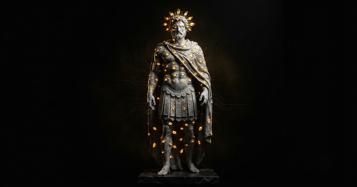 Argus Panoptes, evoking the harvest now decrypt later adversary who records signed evidence today and waits