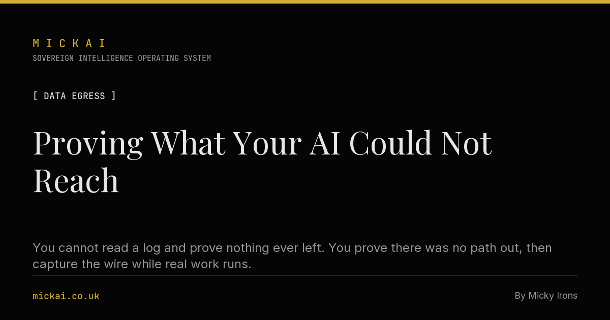 Proving What Your AI Could Not Reach