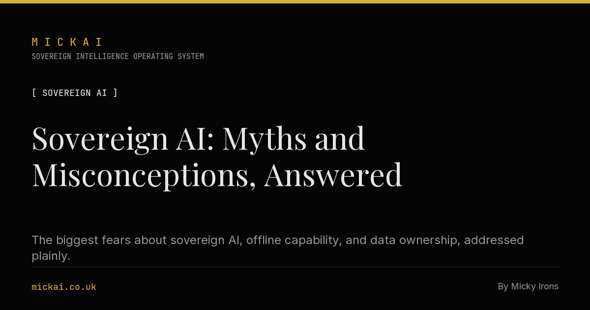 Sovereign AI: Myths and Misconceptions, Answered