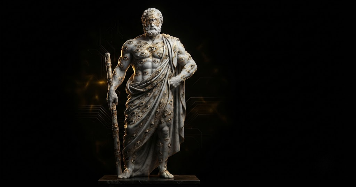 Argus Panoptes, evoking the regulator's all-seeing demand to prove the data could not have left