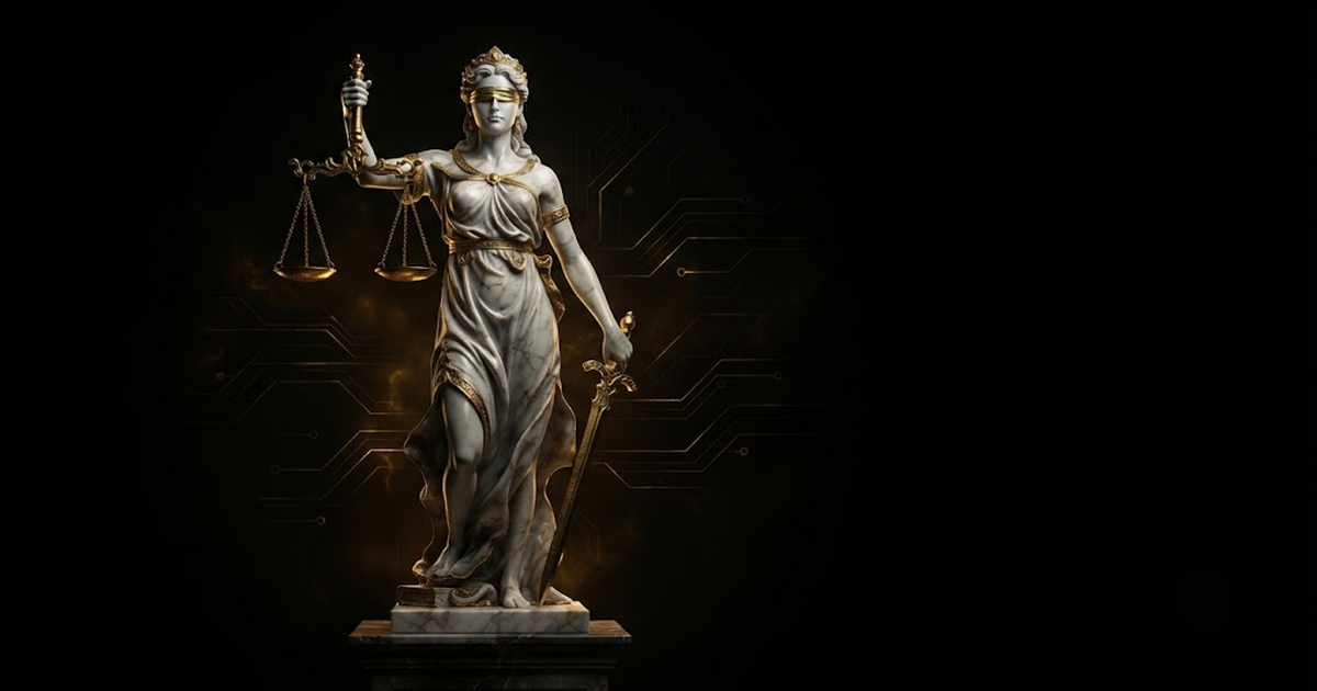 Themis, evoking deterministic governance where the same question must produce the same answer inside customer-set policy