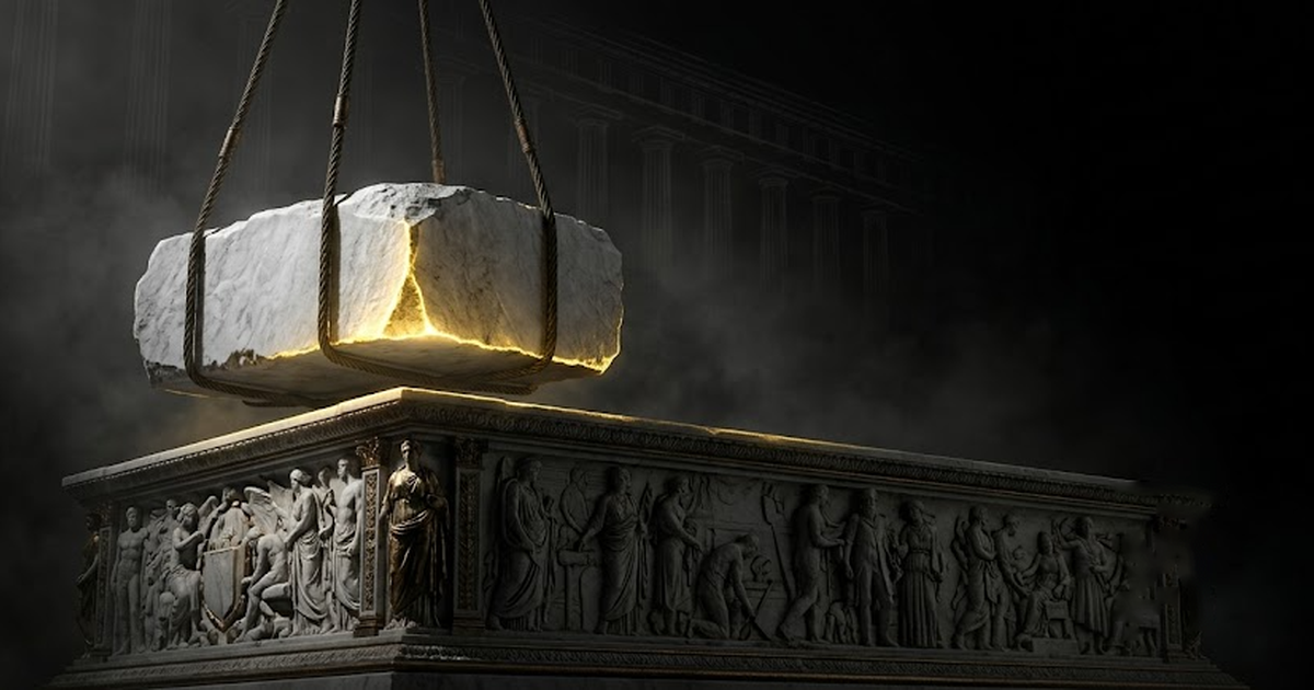 A rising structure resting on a solid stone foundation engraved with the words audit, disclosure and regulation