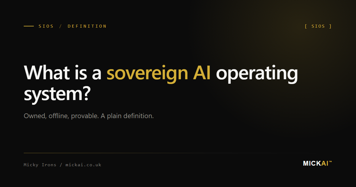 What Is a Sovereign AI Operating System?