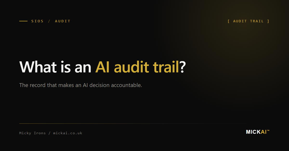What Is an AI Audit Trail, and Why Regulators Want One