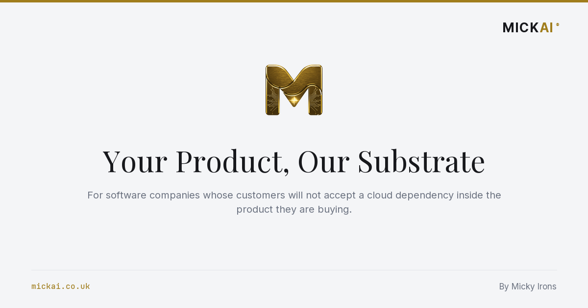 Your Product, Our Substrate