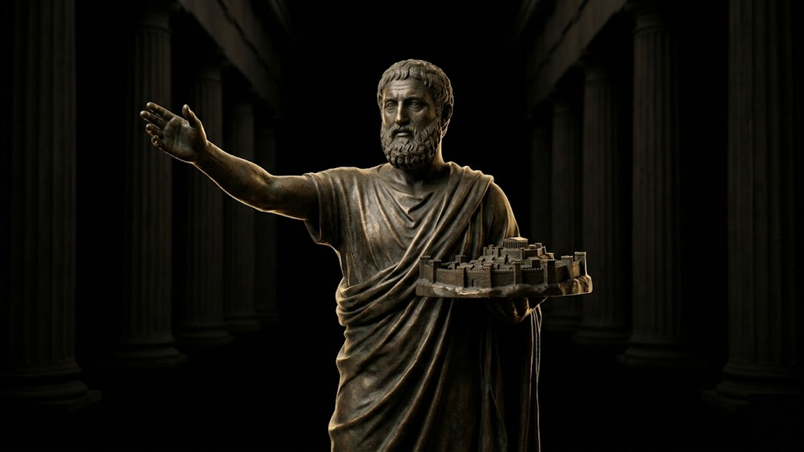Polis, the civilisation and governance studio, as a Greek city of council