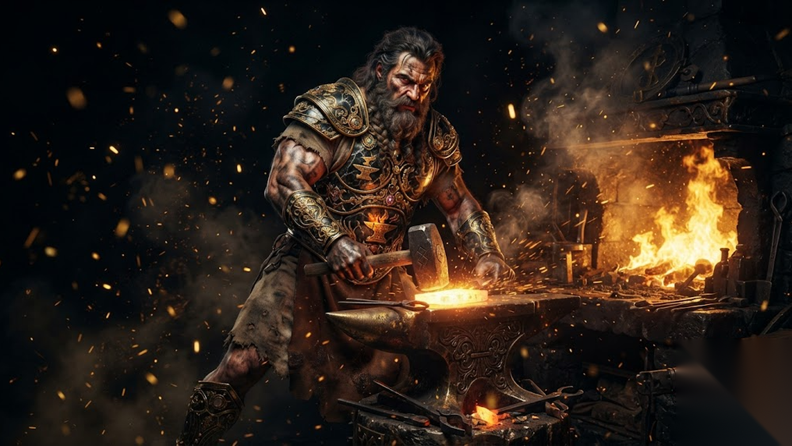 Hephaestus, the predictive-maintenance and OT studio, as the smith-god watching the running machines